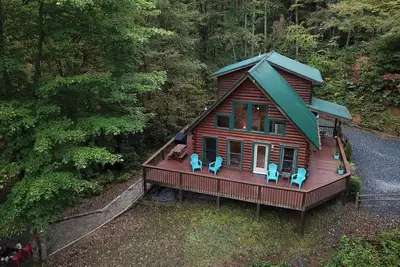 Image de Spectacular year-round views of Smokey Mountain National Park from a D-Log Cabin