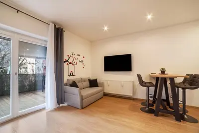 Image de Studio 'Sweet Moon' avec vue montagne, terrasse privée et Wi-Fi