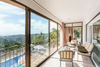Villa \"Casa Pollino\" avec vue sur la mer, piscine chauffée et Wi-Fi