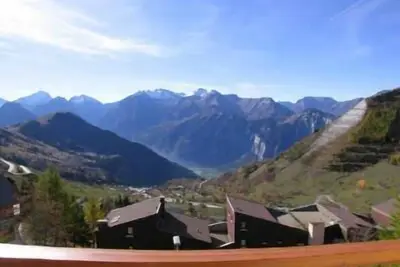 Image de 3ème étage, balcon, télévision, casier à ski, 36m², Alpe d'Huez