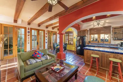 Casa Juanchi  Mountain views and just steps from restaurants, pool, and the beach of  Loreto Bay