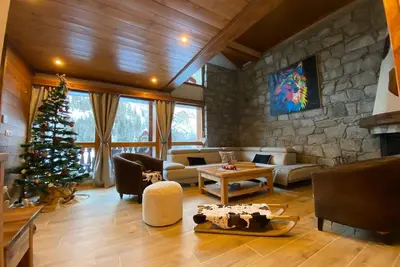 Image de Nouveau Chalet individuel Hors-Piste - Sauna et Jacuzzi