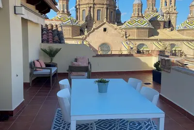 Image de Loft-style penthouse, with unbeatable views of the Plaza del Pilar.