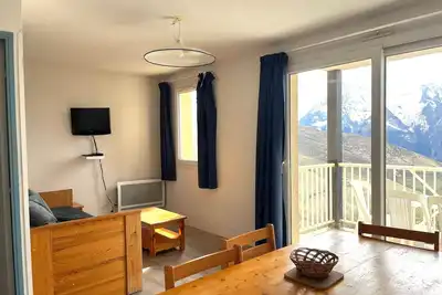 Image de T3 familial 8 pers avec balcon, proche pistes, Peyragudes