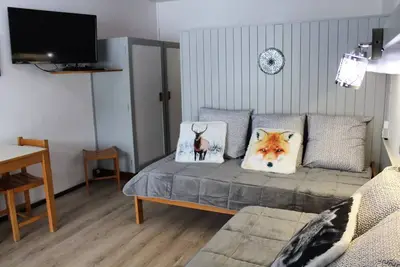 Image de Studio 4 personnes situé côté sud avec balcon