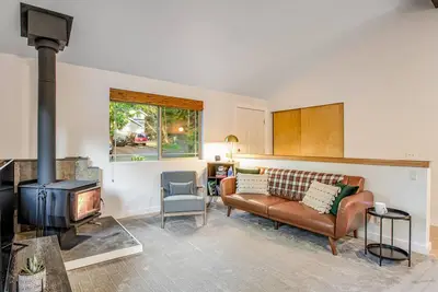 Dog-Friendly Rustic Home w/Deck, Gas Grill, Wood Stove, Fast WiFi, & Partial A/C