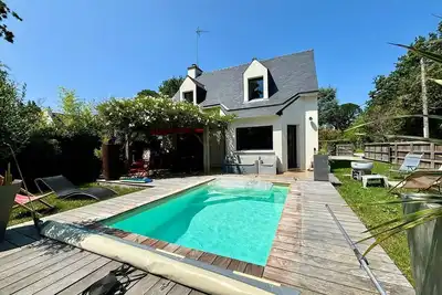 Image de Carnac - Maison 5 pièces - 8 personnes - Piscine chauffée et privée - Wifi
