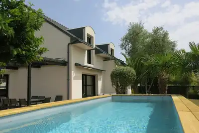 Image de Belle maison de vacances privée avec Wifi, piscine privée, Tv, terrasse et parking