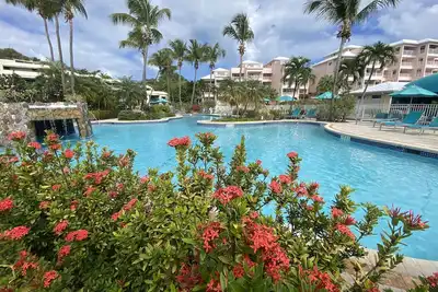 Image de Views & More Views! Cowpet Bay East, water front condo, steps from beach.