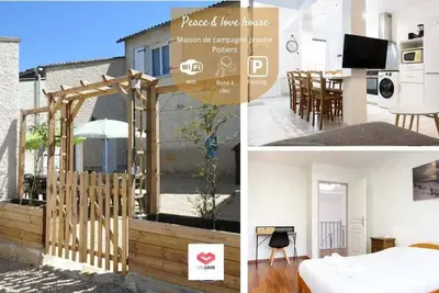 Image de \"Peace & love house\" en campagne de Poitiers