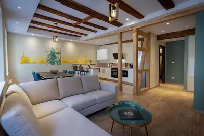 Image de 2 chambres en suite, parking privé — maison du XVIIe, hypercentre Colmar