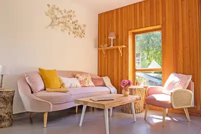 Image de Chalet Soie dans les Cévennes avec terrasse