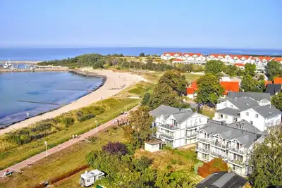 Directly behind the dune, with balcony and sea view - Strandvilla Böck FeWo 10 -