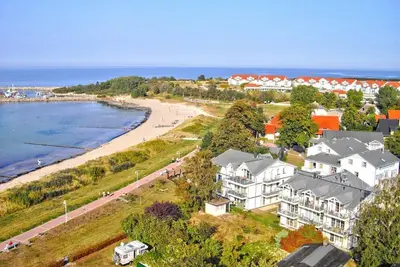 Directly behind the dune, with balcony and sea view - Strandvilla Böck FeWo 13 -