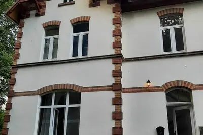 Freshly renovated former railroad station, detached and special