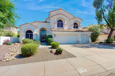 Spectacular 3, 900-square-foot home with heated pool & putting green