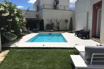 Image de Villa Palangrier with swimming pool, 5 minutes walk from the beaches in the Villeroy sector