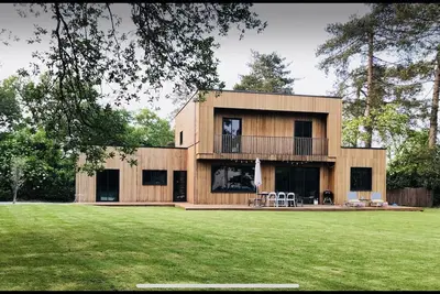 Image de Maison bois architecte piscine spa