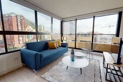 Loft With Exterior View In Chapinero