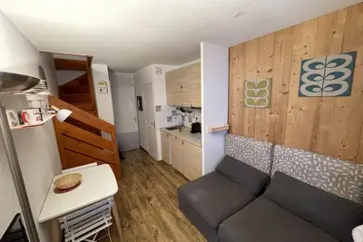 Image de Duplex cosy 4 personnes au pied des pistes