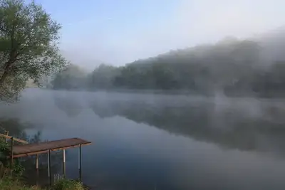 The Meuse is at the end of the garden