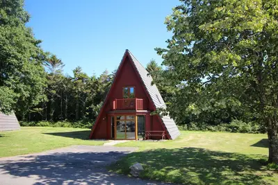 Image de Timber A frame detached lodge with 3 bedrooms in quiet country park