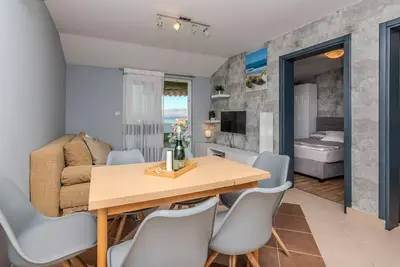 Image de Appartement de deux chambres avec le balcon et la vue sur le mer Vir - Lozice, Vir (A-18593-b)