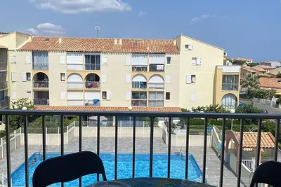 Image de Appartement 2 pièces avec mezzanine, piscine et parking à Narbonne Plage