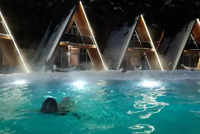 Image de Park Hotel Surami Chalet\" are located in Surami, in the middle of the forest.