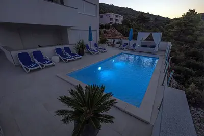 Image de Panoramic apartment with sea view and pool