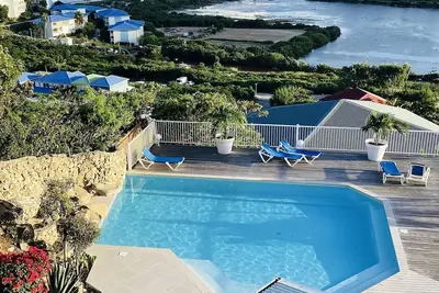 Image de Duplex Frangipanier cosy avec vue sur la mer et Saint Barthélemy