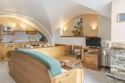 Image de Cheminée ou poêle à bois, parking, télévision, casier à ski, 60m², Saint Martin de Belleville