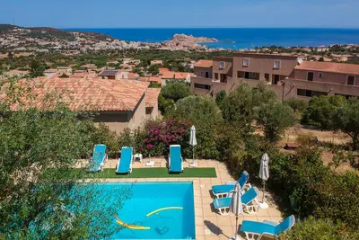 Image de Maison neuve Schelta, vue mer Ile Rousse, à 5 minutes en voiture de la plage.