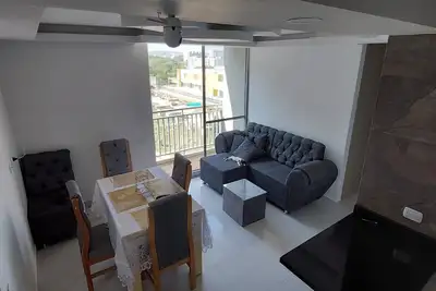 Image de Hermoso apartamento con balcon, con una vista estupenda,