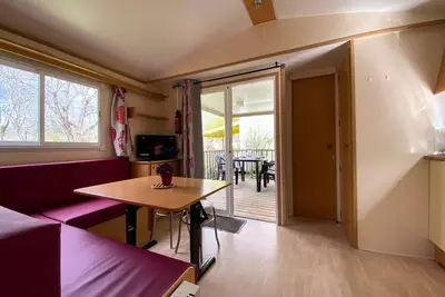 Image de Mobil-home Roller 28m2, 2 chambres, Tv, avec terrasse intégrée 4 personnes