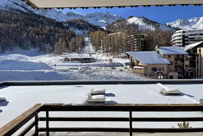 Image de appartement avec parking à 2 pas des pistes