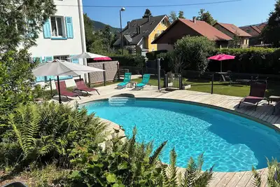 Image de Chalet familial Gerardmer centre avec salle de jeux (babyfoot) et piscine