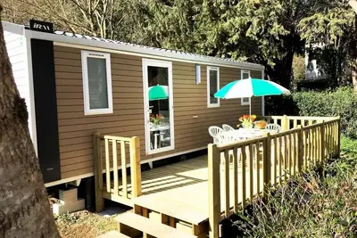 Image de Mobil home Confort 2 chambres 24m² + Tv + wifi + Terrasse 6 personnes