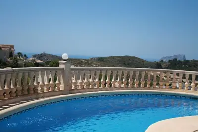 Beautiful villa with unobstructed sea and mountain views - private pool