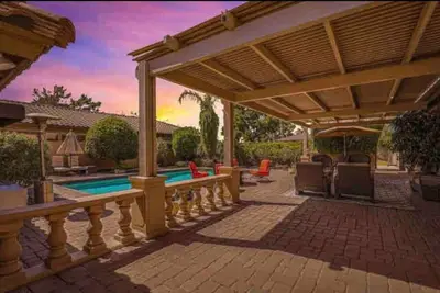 Scottsdale estate with heated pool and hot tub