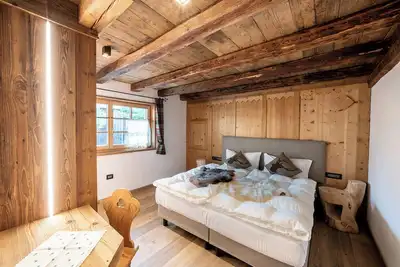 Image de Chalet \"Catinaccio Rosengarten 56\" avec vue sur les montagnes, jardin et Wi-Fi