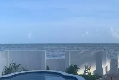 Secluded beach front villa with private pool