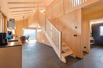 Image de Ferme 'Waldruhe' avec vue sur les montagnes, jardin partagé et Wi-Fi
