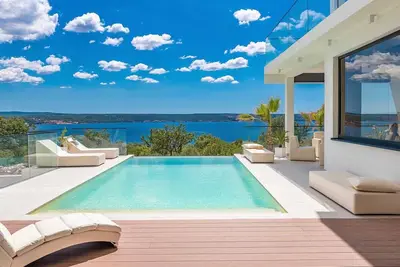Panoramic sea view Villa Michele with heated infinity pool