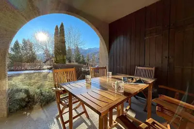 Charmant 3 pièces avec jardin pour 6 pers. à Briançon, à 3mn du centre, proche randonnées et Col d'Izoard