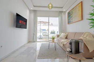 Image de Appartement style bohème moderne + balcon Agdal Rabat