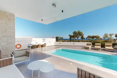 Image de Periyiali Resort - Villa Ourania - 20–with stunning sea view at Konnos Beach