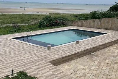 Beach house with swimming pool