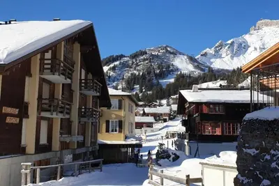 Image de Appartement de vacances Mürren pour 1 - 6 personnes avec 3 chambres à coucher - Appartement de vacan