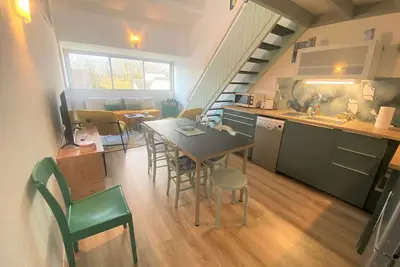 Image de Combrit, joli duplex avec piscine chauffée, tennis et plage à pied